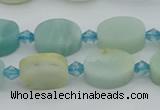 CAM1425 15.5 inches 8*12mm oval Chinese amazonite beads