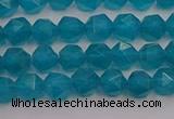 CAM1431 15.5 inches 6mm faceted nuggets dyed amazonite gemstone beads