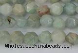 CAM1472 15.5 inches 6mm faceted nuggets Brazilian amazonite beads