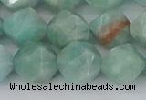 CAM1475 15.5 inches 12mm faceted nuggets Brazilian amazonite beads