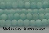 CAM1500 15.5 inches 4mm round natural peru amazonite beads