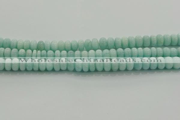 CAM1533 15.5 inches 6*10mm rondelle natural peru amazonite beads