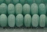 CAM1534 15.5 inches 7*12mm rondelle natural peru amazonite beads