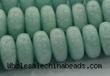 CAM1535 15.5 inches 8*14mm rondelle natural peru amazonite beads