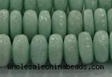 CAM1544 15.5 inches 7*12mm faceted rondelle peru amazonite beads