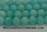 CAM1551 15.5 inches 6mm round natural peru amazonite beads