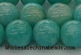 CAM1555 15.5 inches 14mm round natural peru amazonite beads