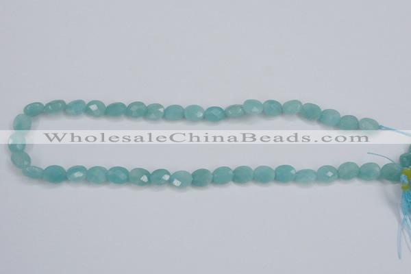 CAM158 15.5 inches 8*10mm faceted oval amazonite gemstone beads