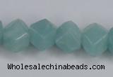 CAM160 15.5 inches 13*16mm faceted nugget amazonite gemstone beads