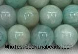 CAM1682 15.5 inches 8mm round natural amazonite beads wholesale