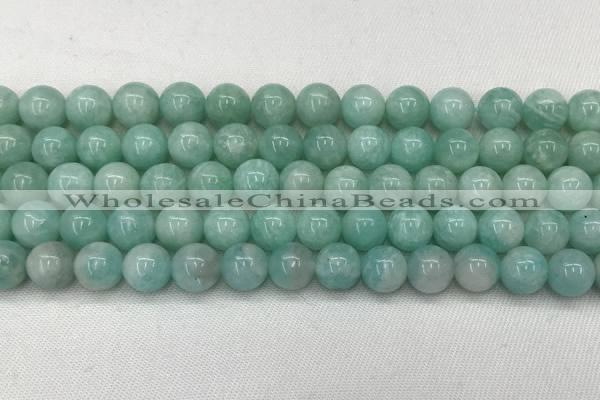 CAM1687 15.5 inches 8mm round natural amazonite beads wholesale