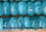 CAM1714 15.5 inches 3*7mm - 4*8mm rondelle natural amazonite beads