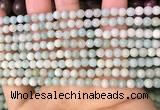 CAM1720 15.5 inches 4mm round amazonite beads wholesale