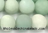 CAM1798 15 inches 10mm round matte amazonite beads