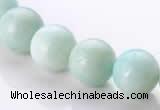 CAM19 15.5 inches 12mm natural amazonite round beads Wholesale