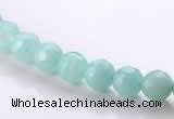 CAM26 faceted round 6mm natural amazonite stone beads wholesale