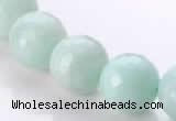 CAM30 natural amazonite faceted round 14mm stone beads Wholesale