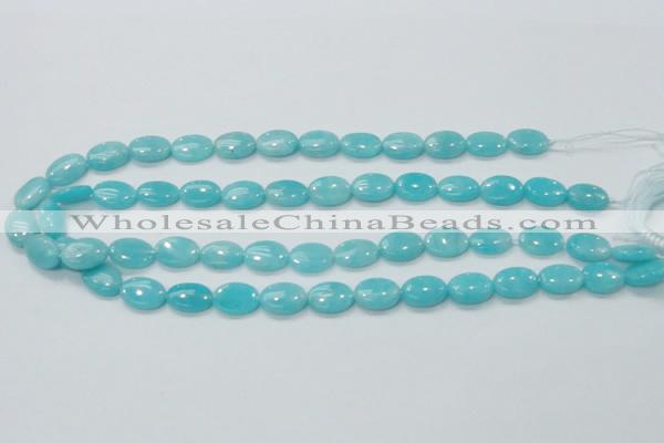 CAM304 15.5 inches 10*14mm oval natural peru amazonite beads wholesale