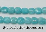 CAM305 15.5 inches 8*8mm square natural peru amazonite beads wholesale