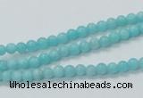 CAM307 15.5 inches 4mm round natural peru amazonite beads wholesale