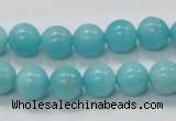 CAM308 15.5 inches 10mm round natural peru amazonite beads wholesale