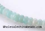 CAM31 4*6mm rondelle natural amazonite gemstone beads Wholesale