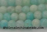 CAM332 15.5 inches 7mm round natural peru amazonite beads