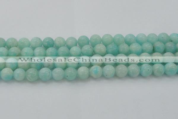 CAM334 15.5 inches 10mm round natural peru amazonite beads