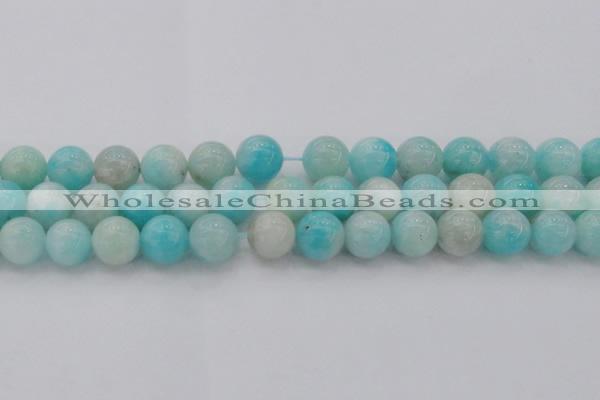 CAM335 15.5 inches 12mm round natural peru amazonite beads