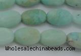 CAM337 15.5 inches 8*12mm oval natural peru amazonite beads