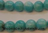 CAM354 15.5 inches 12mm round natural peru amazonite beads wholesale