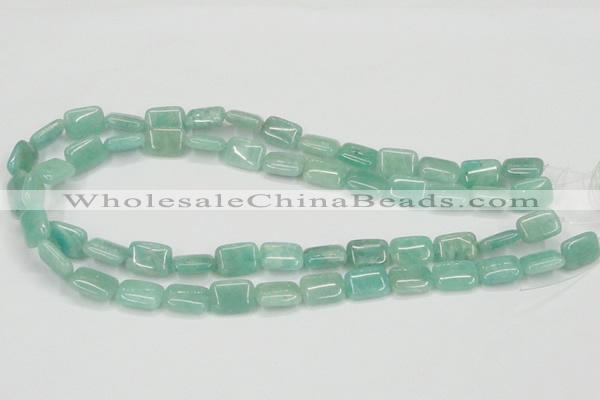 CAM405 15.5 inches 10*14mm rectangle natural russian amazonite beads