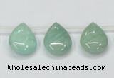 CAM416 15.5 inches 13*18mm flat teardrop natural russian amazonite beads