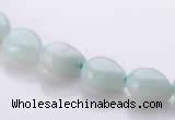 CAM44 8*10mm natural amazonite flat teardrop beads Wholesale