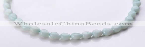 CAM44 8*10mm natural amazonite flat teardrop beads Wholesale