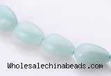 CAM45 8*12mm natural amazonite flat teardrop beads Wholesale