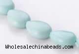 CAM46 10*14mm natural amazonite flat teardrop beads Wholesale