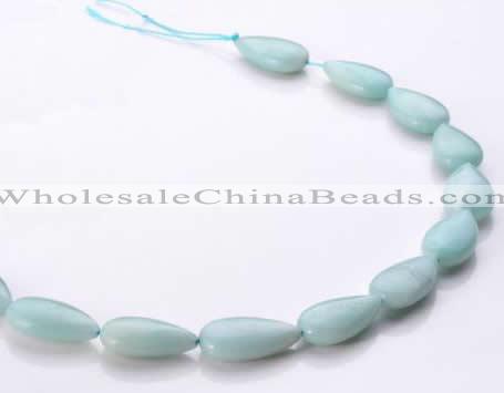 CAM50 flat teardrop natural amazonite 13*22mm beads Wholesale