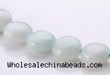 CAM57 10mm coin natural amazonite gemstone beads Wholesale