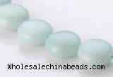 CAM58 12mm coin natural amazonite gemstone beads Wholesale