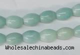 CAM602 15.5 inches 8*11mm rice Chinese amazonite gemstone beads