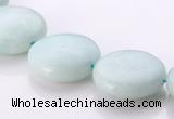 CAM61 coin natural amazonite 18mm gemstone beads Wholesale