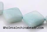 CAM71 6*16*16mm rhombic natural amazonite beads Wholesale