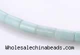 CAM75 4*8mm column natural amazonite gemstone beads wholesale