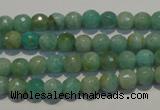 CAM811 15.5 inches 6mm faceted round Brazilian amazonite beads