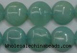 CAM917 15.5 inches 16mm flat round amazonite gemstone beads wholesale