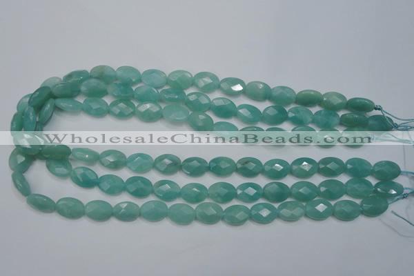 CAM951 15.5 inches 10*14mm faceted oval amazonite gemstone beads wholesale