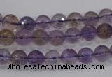 CAN08 15.5 inches 6mm faceted round natural ametrine gemstone beads