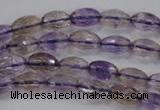 CAN18 15.5 inches 6*10mm faceted rice natural ametrine beads