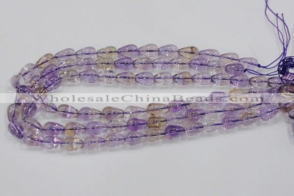 CAN26 15.5 inches 10*14mm teardrop natural ametrine gemstone beads